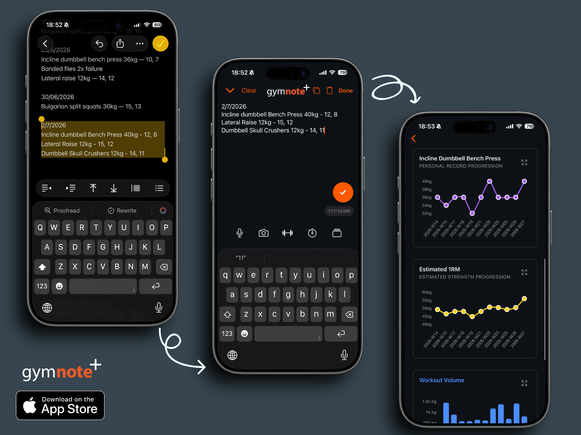 Turn iPhone Gym Notes Into Progress Charts (No Retyping)